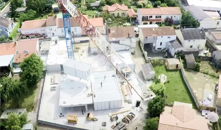 Bâtiment scolaire système constructif rapide