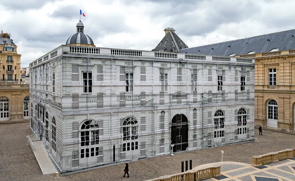 Location bâtiment temporaire personnalisation de la façade
