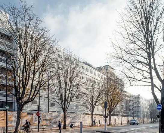 Bungalow sanitaire dans Paris