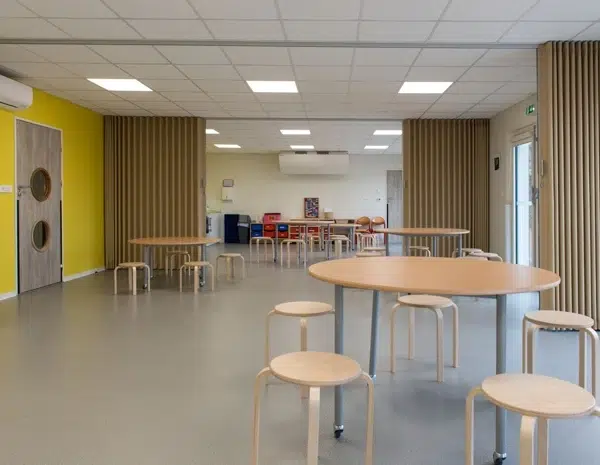 Construction d'espaces modulables dans les crèches garderies