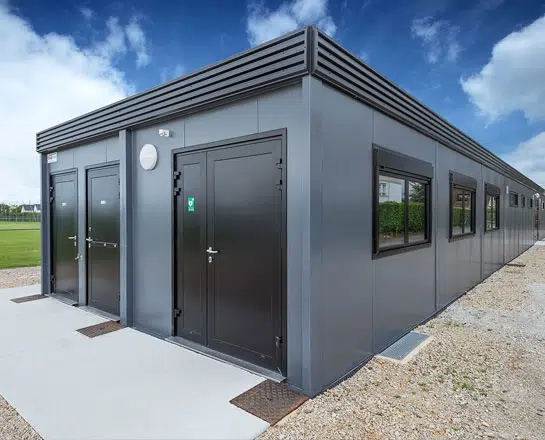 Construction vestiaires ossature métallique