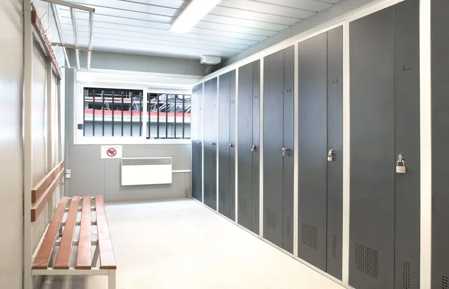 Vestiaires pour location de base vie