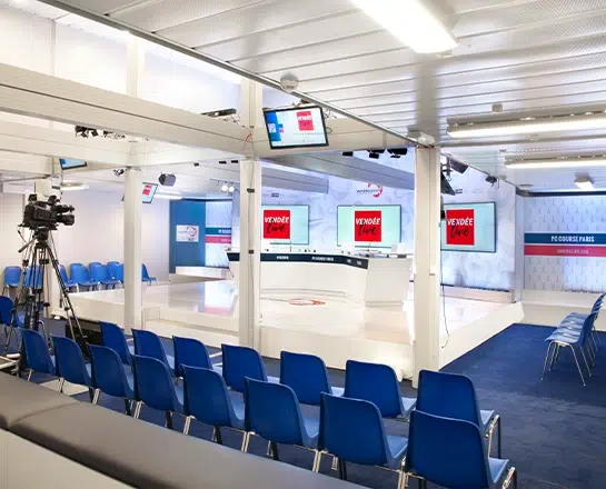 gradins dans modulaire pour plateau tv
